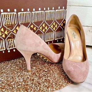 Valentino Garavani Suede “Rockstud Killer Stud 90mm” Pumps